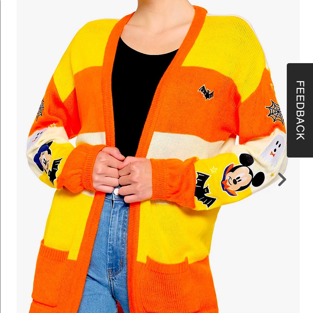 Hot Topic Disney Candy Corn Cardigan! NWT!